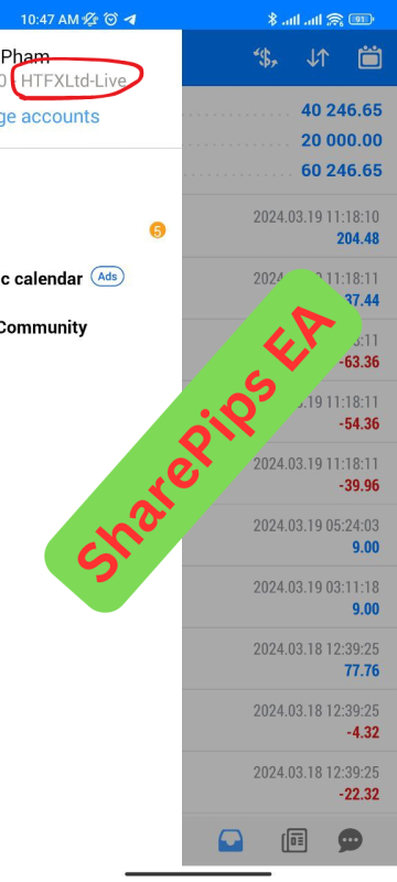SharePips EA Results